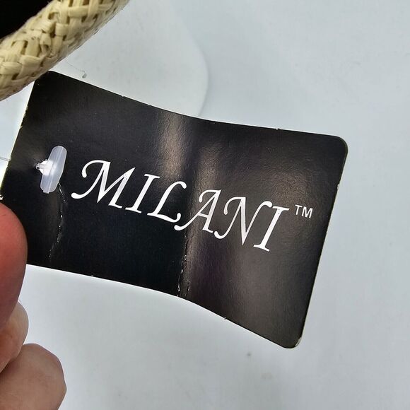 Men’s Milani Hat Designed in Italy 100% Straw Fedora Hat Size L/xl - Picture 5 of 7